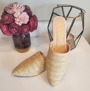 New Without Tags, Ccocci Allure Tan Mule Slides